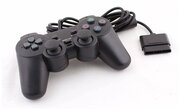 Геймпад OEM PS2 пульт черный дуалшок 2 проводной для Sony Playstation 2 Dualshock 2, черный в блистере