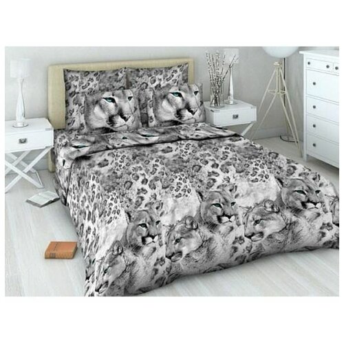 фото Постельное бельё 1,5 сп. «василиса» пума 145х215 см, 150х214 см, 70х70 см - 2 шт.