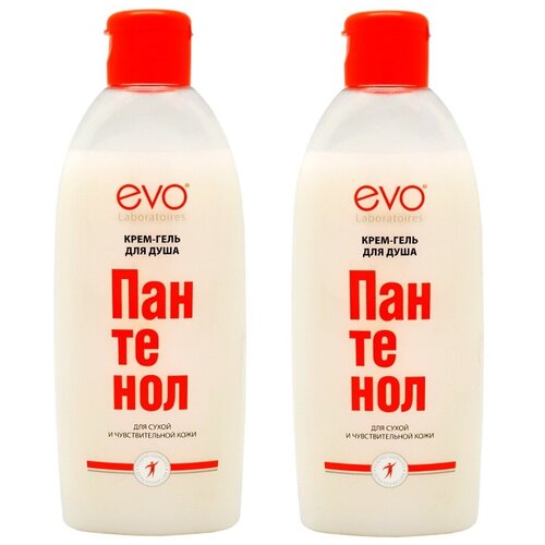 Купить Комплект EVO Крем-гель для душа Пантенол для сухой и чувствительной кожи 400 мл. х 2 шт.