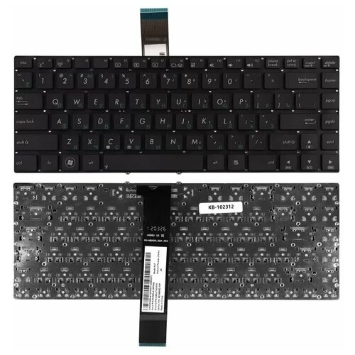 Клавиатура для ноутбука Asus G46 G46V G46VW Series Плоский Enter Черная без рамки PN 0KN0-MF1US23 490₽