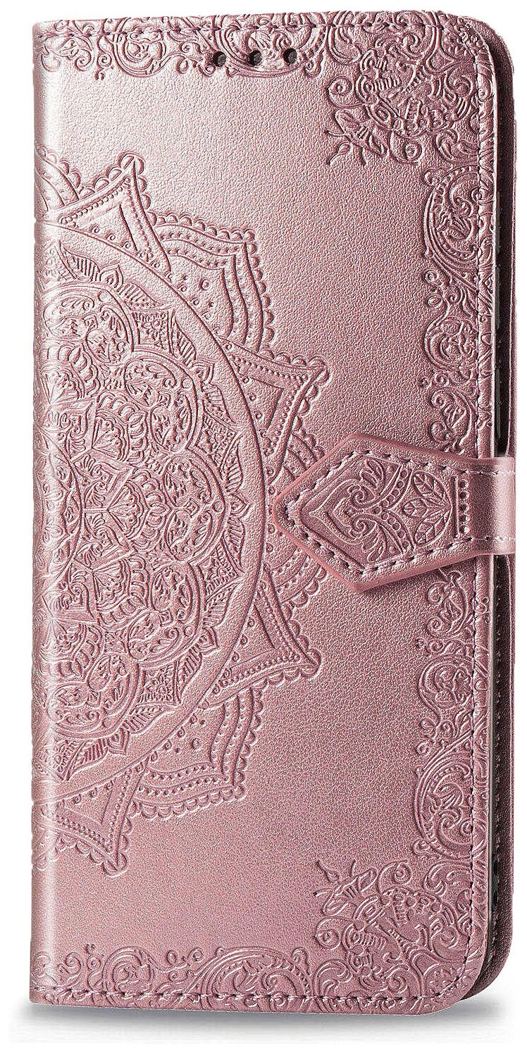 Чехол-книжка Чехол. ру для Huawei Mate 40 Pro (NOH-NX9) розовый с красивыми загадочными узорами женский детский прикольный необычный