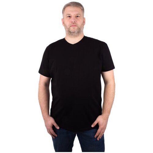 фото 9014-402 футболка мужская (170,176-100(50); черный (1504)) trend