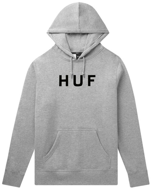 Худи HUF, силуэт свободный, размер M, серый