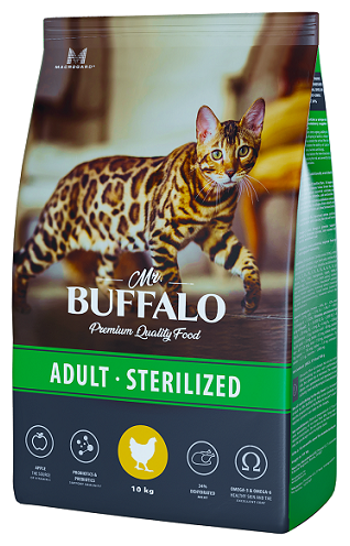 Сухой корм для кошек Mr. Buffalo STERILIZED 0,4кг (курица) - фотография № 14
