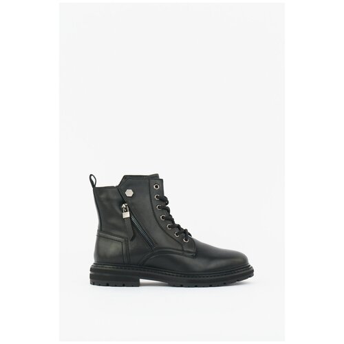 Утепленные кожаные ботинки Respect VS22-144005 Черный 39 черного цвета