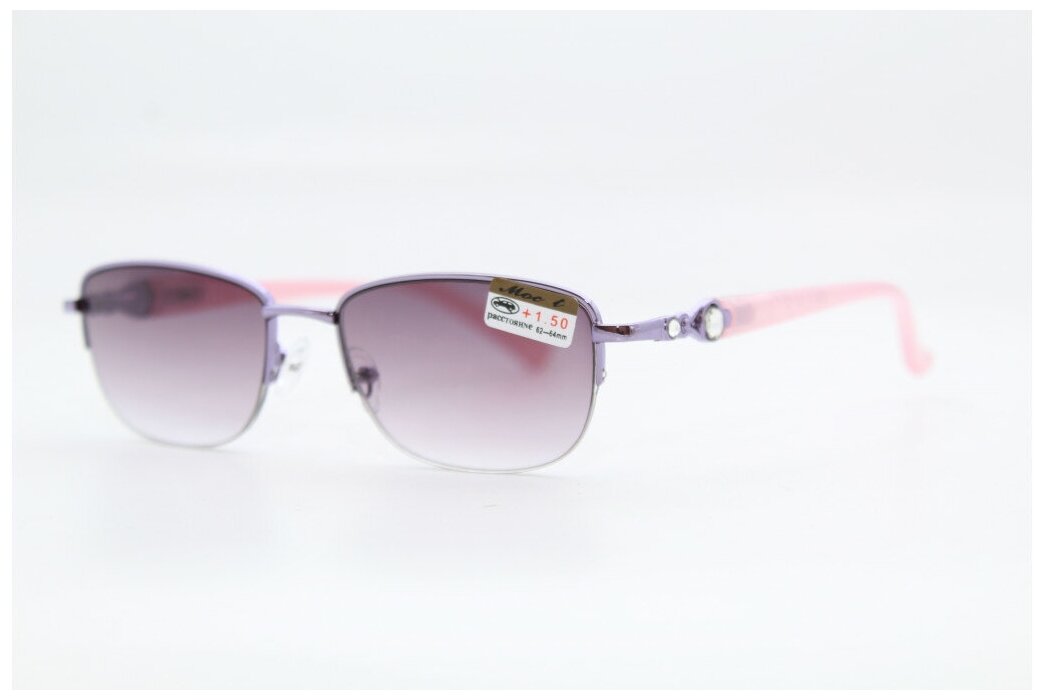Готовые очки для зрения с флекс дужками, тонированные (фиолетовые)