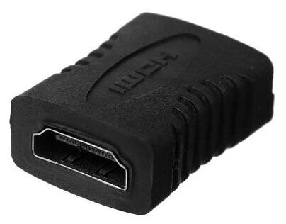 Переходник LuazON, HDMI (f) - HDMI (f), черный