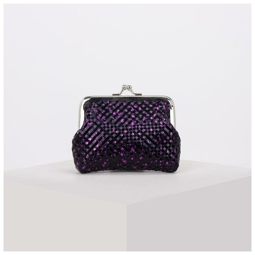 фото Кошелек жен 02-06-01 звезда. 12*1.5*10. отд на фермуаре. фиолетовый 5407011 сима-ленд