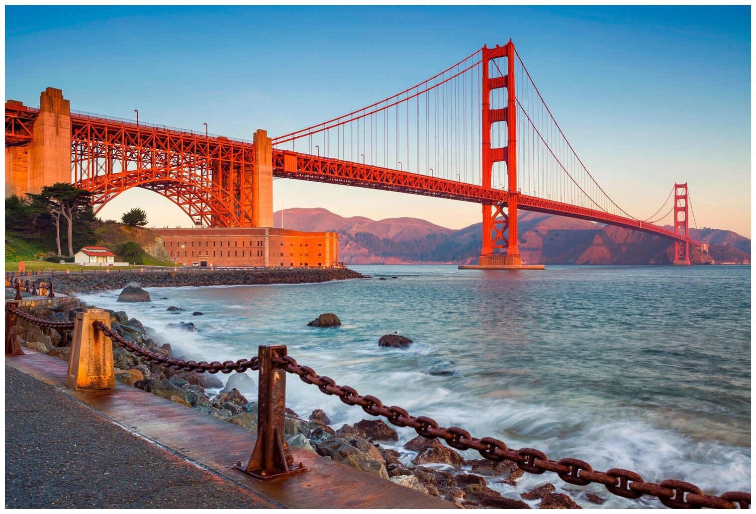 Фотообои URBAN Design Мост Золотые Ворота в Сан-Франциско Набережная, 400 x 270 см