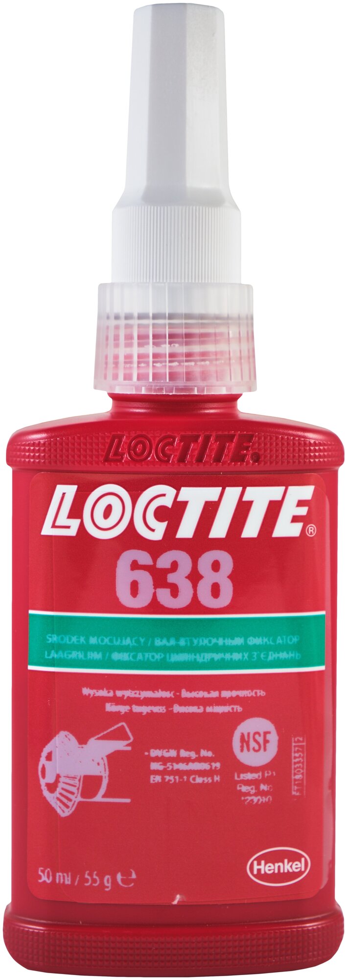 LOCTITE 638 50 мл. Высокопрочный вал-втулочный фиксатор Китай