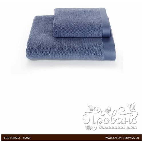 фото Полотенце для ванной soft cotton lord хлопковая махра голубой 50х100