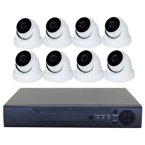 Комплект видеонаблюдения AHD PS-link KIT-A808HD 8 внутренних 8Мп камер комплект видеонаблюдения ahd 8мп ps link kit a801hd 1 камера для помещения