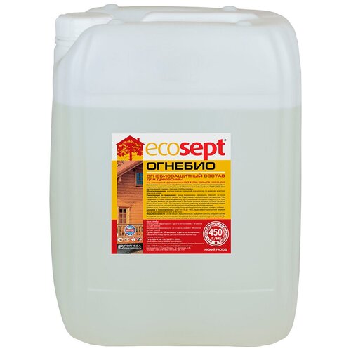 Антисептик Ecosept Огнебио огнебиозащитный II группа бесцветный 20 кг