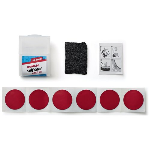 Велоаптечка Weldtite Self Seal Patch Kit Small аптечка велосипедная заплатки 6 шт самоклейки шкурка