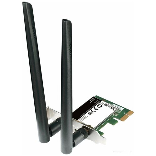 Беспроводной адаптер D-Link DWA-582/RU/B1A сетевая карта d link dwa 582 ru 10 b ac1200 wi fi pci express adapter 2x2dbi detachable antennas 10pcs pack