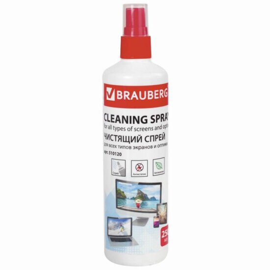 Спрей Brauberg для LCD (ЖК)-мониторов и оптики 250 мл