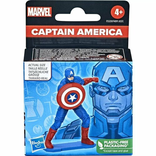 Фигурка Marvel Captain America Капитан Америка 6 см F5329 наклейки marvel versus коллекционные