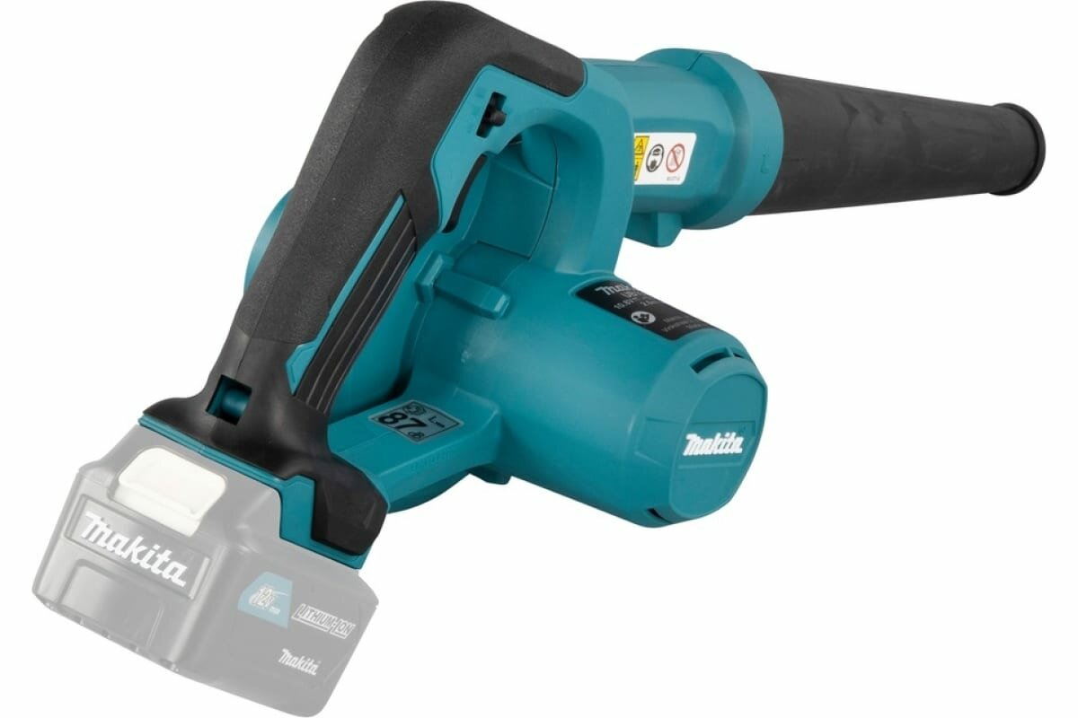 Аккумуляторная воздуходувка Makita CXT 12 В, 2.6 куб.м/мин, 75 м/с, короткий патрубок UB100DZ - фотография № 3