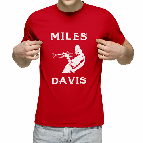 виниловая пластинка miles davis a tribute to jack johnson Футболка Us Basic, размер M, красный