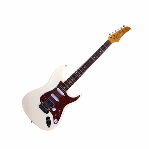 REDHILL STM300/CWH эл. гитара, Stratocaster, 1V/2T/3P, S-S-H, ольха/клен+палисандр, цвет белый