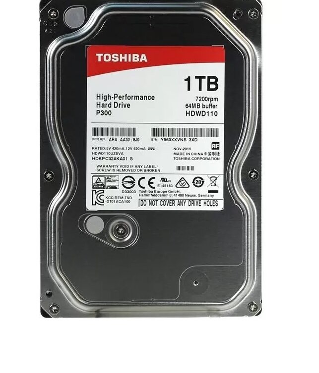 Жесткий диск Toshiba P300 1 ТБ HDWD110UZSVA