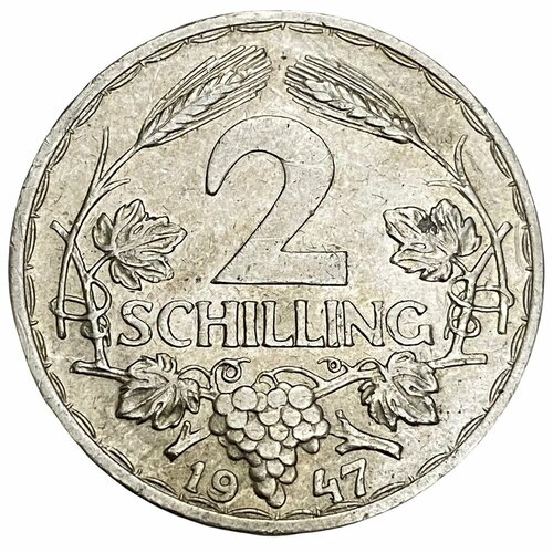 Австрия 2 шиллинга 1947 г. кения 2 шиллинга 1966 г 2