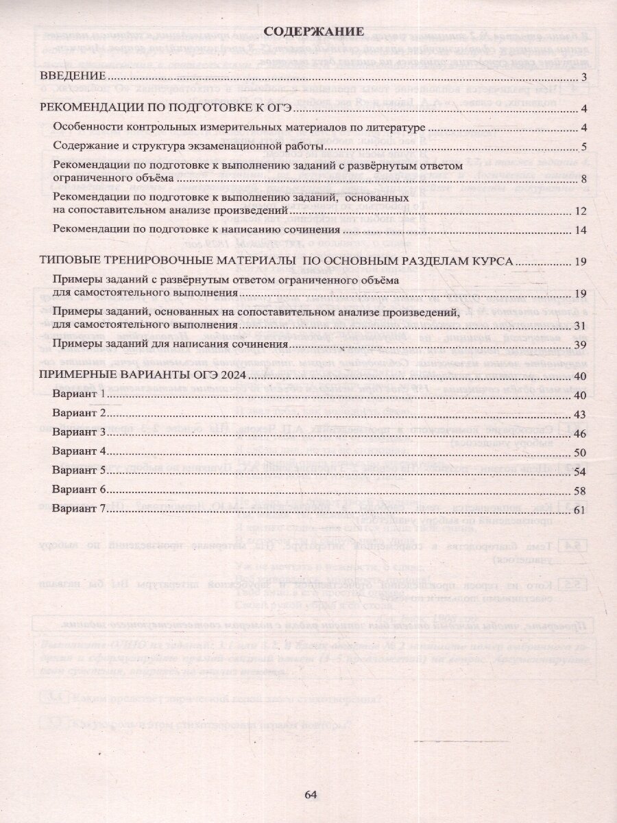 ОГЭ-2024 Литература (Ерохина Елена Леонидовна) - фото №2