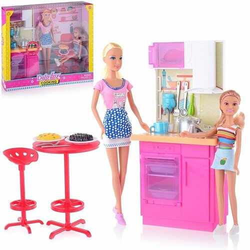 Кукла Defa Lucy Мама и Дочка на кухне с аксессуарами, в коробке (8442)