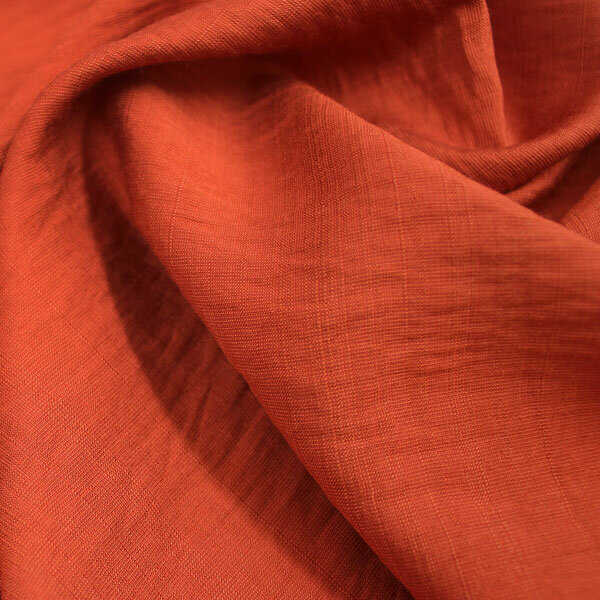 Плательная ткань красно-коричневая