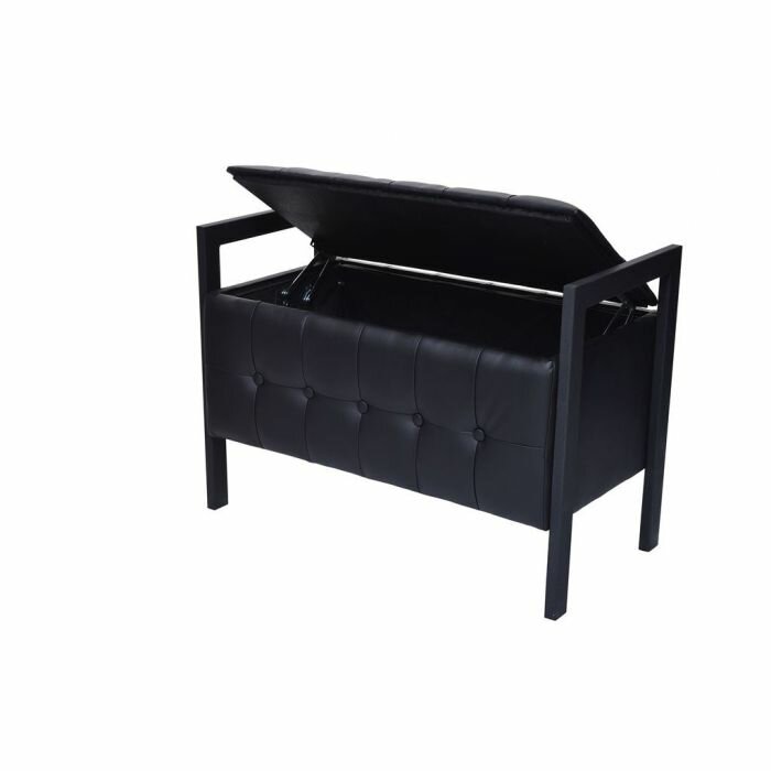 Пуф "Луго" (Леон) черный — фото 1