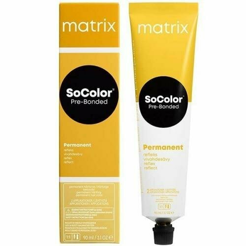 Крем-краска Matrix SoColor Pre-Bonded 4RV+ шатен красно-перламутровый, 90 мл