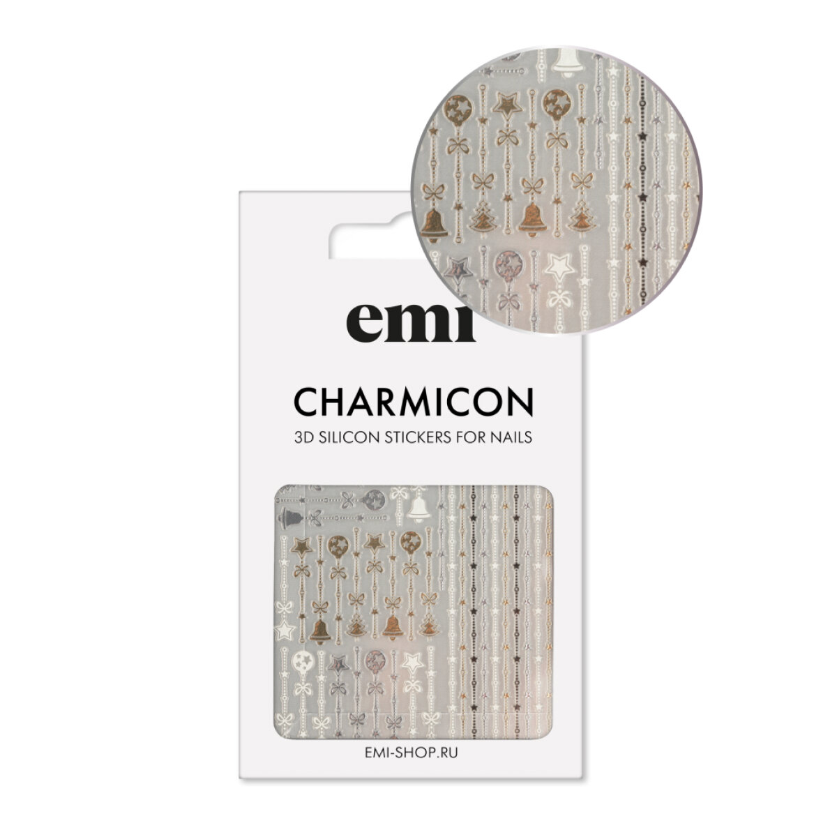 E.Mi 3D-стикеры №226 Новогодний декор Charmicon 3D Silicone Stickers