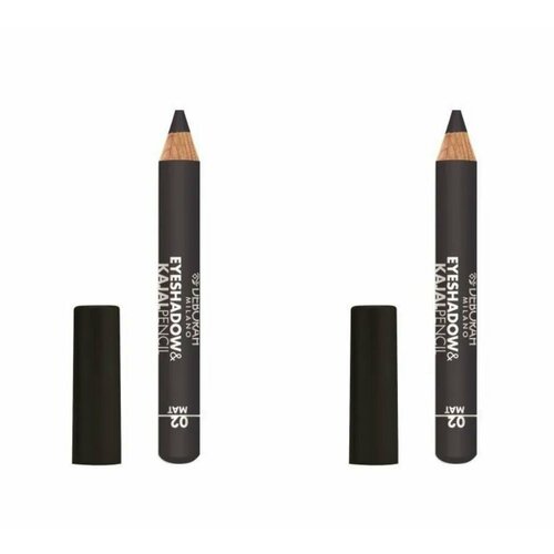 Deborah Milano Тени-карандаш для век Eyeshadow&Kajal Pencil Тон 02, 2 г, 2 штуки deborah milano тени 24 ore color power eyeshadow карандаш стойкие тон 08 глубокий фиолетовый 1 4г