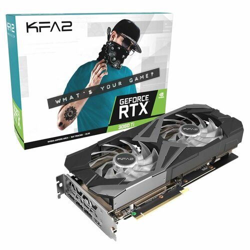 Видеокарта KFA2 GeForce RTX 3060 Ti X Black 8GB (LHR) (36ISL6MD1WTK)