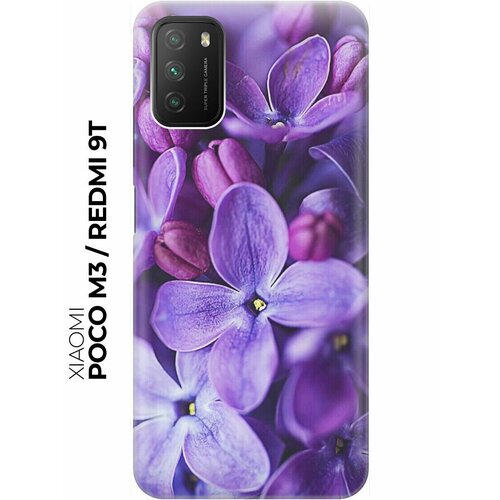 RE: PA Накладка Transparent для Xiaomi Poco M3 / Redmi 9T с принтом Фиолетовая сирень re pa накладка transparent для xiaomi poco m3 redmi 9t с принтом янтарный узор