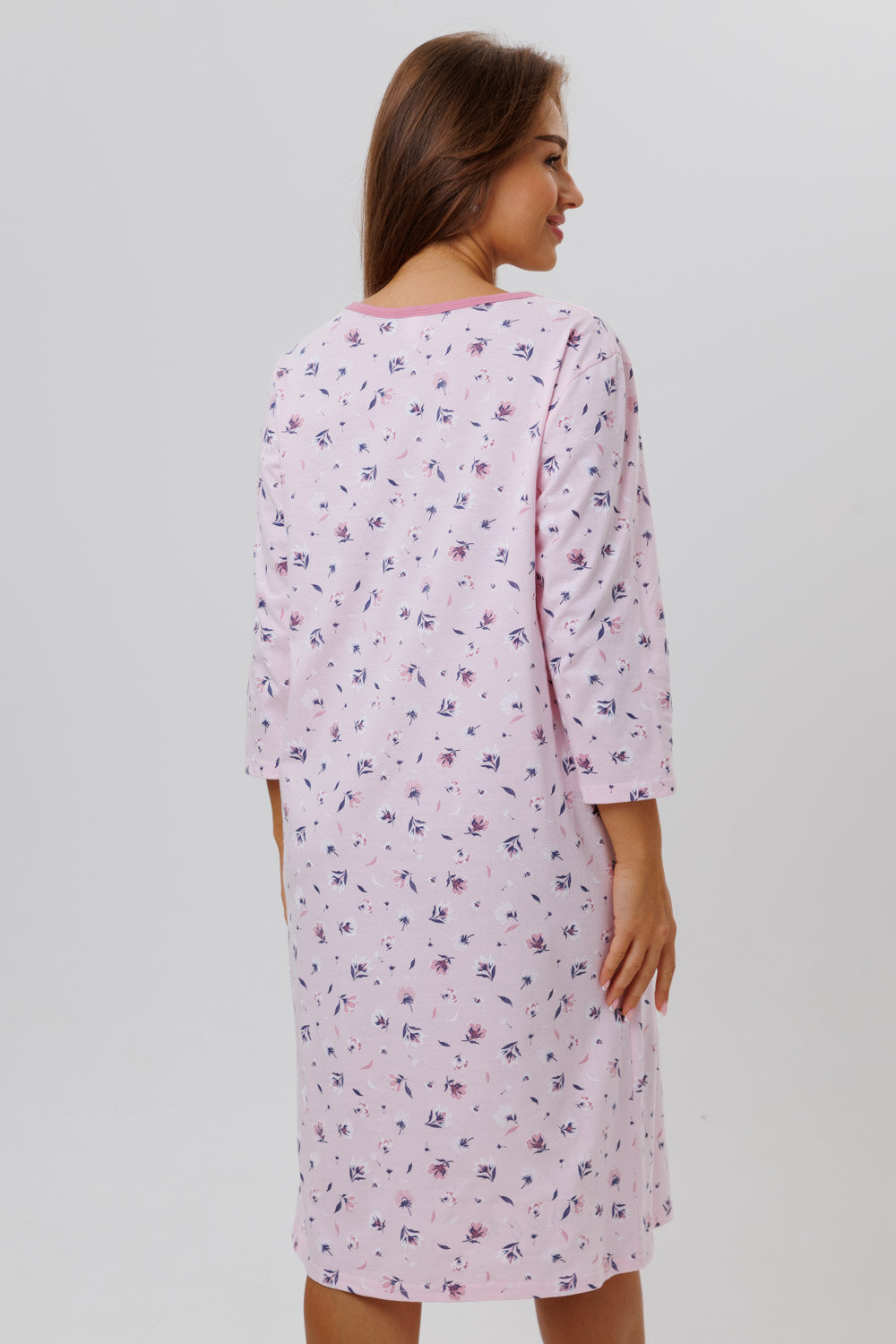 Женская ночная сорочка Modellini 1693/2 розовая, р.52 - фотография № 8