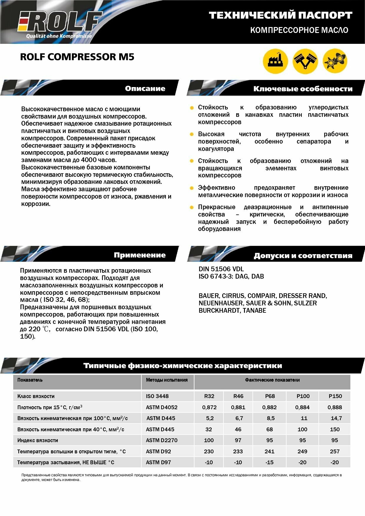 Масло компрессорное ROLF COMPRESSOR M5 R 46 20L