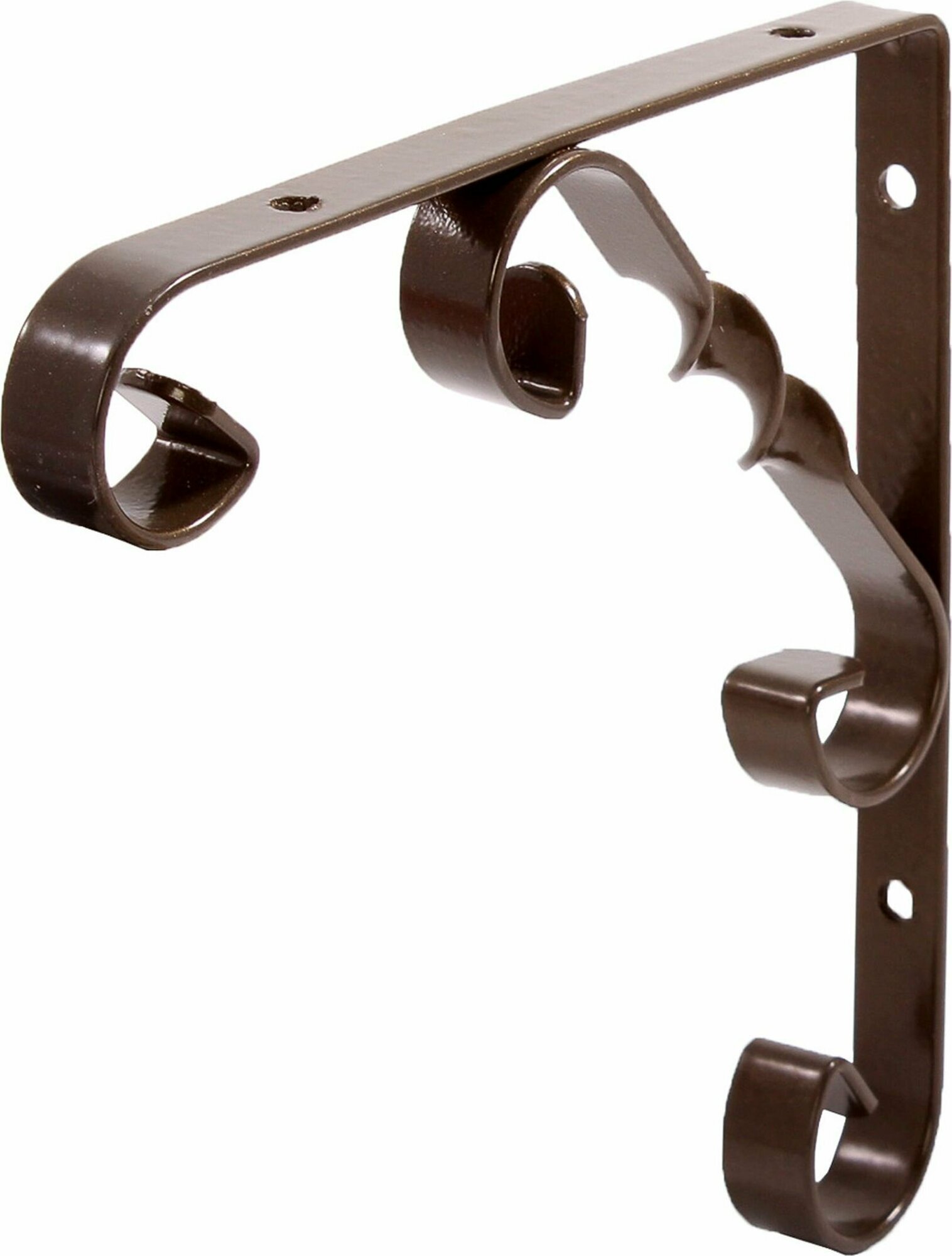 фото Кронштейн для полки Larvij Орнаментал бронза 250x13x250 мм