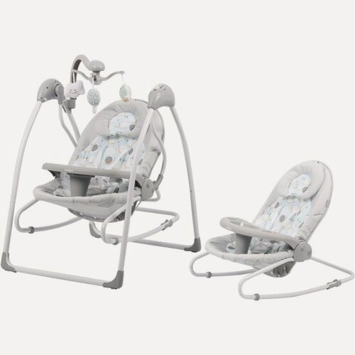 Изображение товара Электрокачели Indigo 2 в 1 FRESH с адаптером голубой