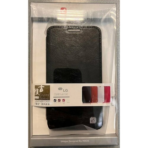 Чехол-книжка для LG Optimus G2 D802, чёрный, Hoco Crystal Series держатель hoco ca65 sagittarius series black