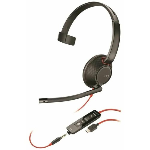Гарнитура Plantronics BLACKWIRE 5210, C5210, USB-A, WW 207577-01 черный