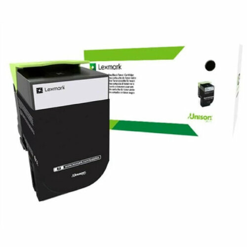 Картридж Lexmark 80C80KE, черный картридж с тонером голубого цвета сверхвысокой емкости 82k5xce 22 000 страниц для устройств lexmark cx860de lexmark cx825de