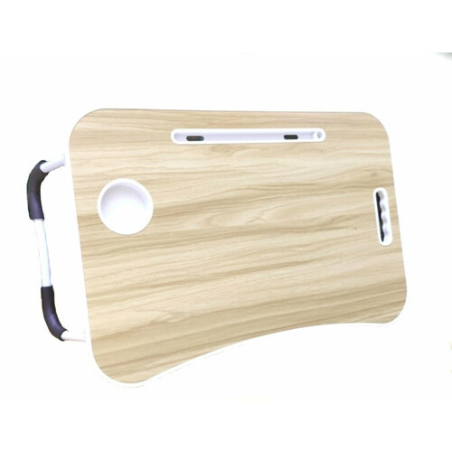 Столик для ноутбука складной бежевый столик для ленивых столик для планшета столик для завтрака в постель подставка для ноутбука складная маленький компьютерный столик в кровать 1199₽