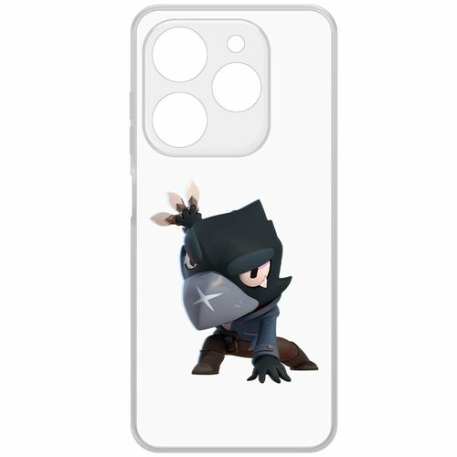 Чехол-накладка Krutoff Clear Case Brawl Stars-Ворон для TECNO Spark Go 2024 чехол накладка krutoff clear case brawl stars ворон для tecno spark go 2023