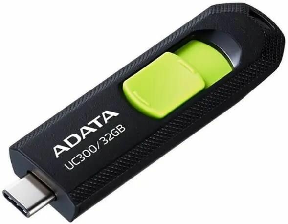USB накопитель 32GB ADATA USB 3.2 Gen1 ACHO-UC300-32G-RBK/GN