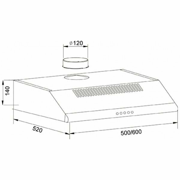 Кухонная вытяжка making oasis everywhere UP-60W - фотография № 4