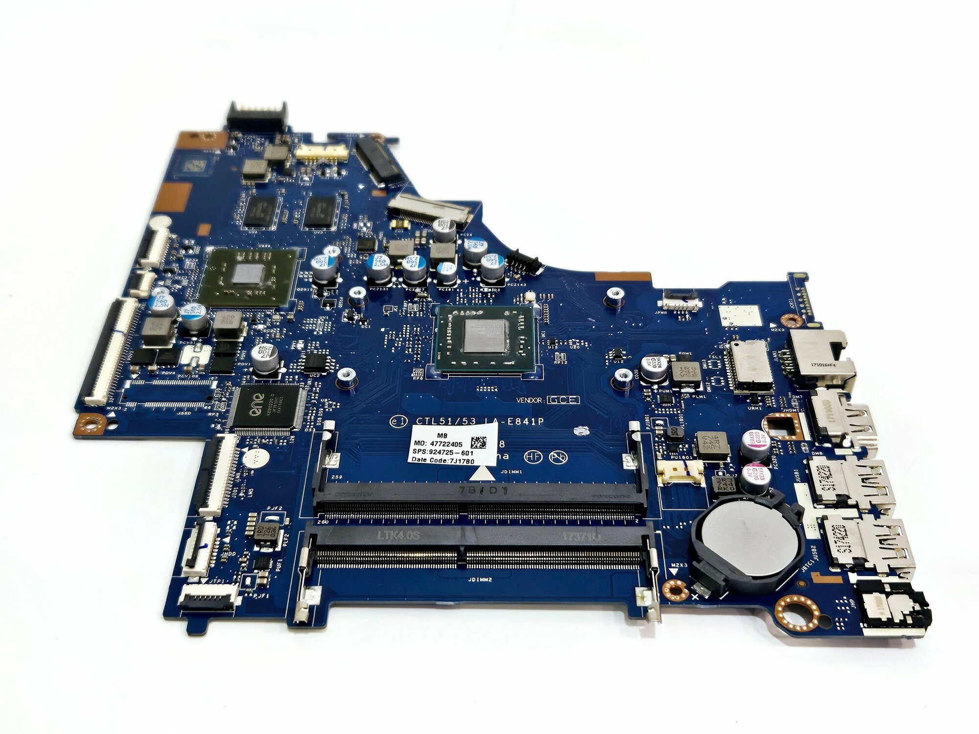 Материнская плата для ноутбука для ноутбука HP Pavilion 15-BW 255 G6 ASSY MB DSC 520 2GB A6-9220 nT HP (928893-601)