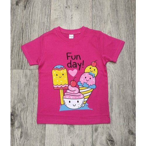 Футболка CHASTE KIDS, размер 2 года, 92 см, розовый