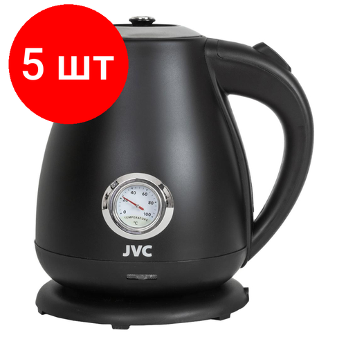 Комплект 5 штук Чайник JVC JK-KE1717 black черный 1800700₽