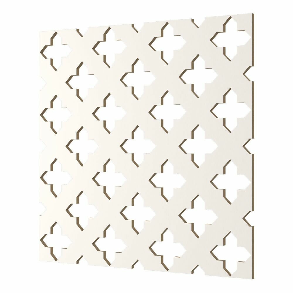 фото Перфорированная Панель Cosca Готика ХДФ Белый В1030хШ695 мм / Коска.